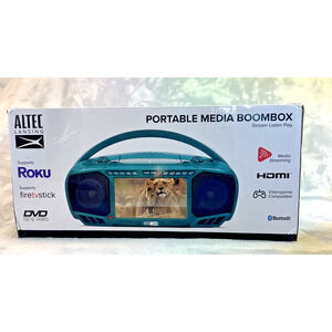 Portable TV Game Music w More Box Supports 8 Types Media Altec Lansing New